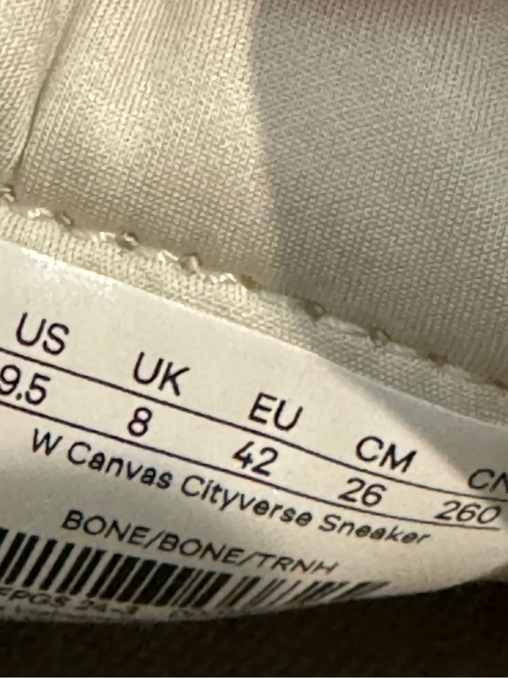 lululemon athletica Off-White Canvas Athletic Sneakers